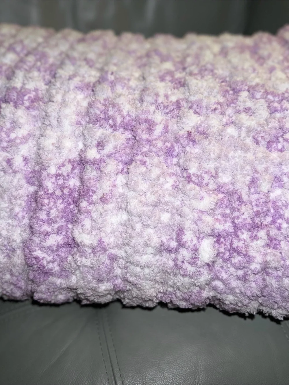 New hand made Plush Throw Blanket - Lavender Mix